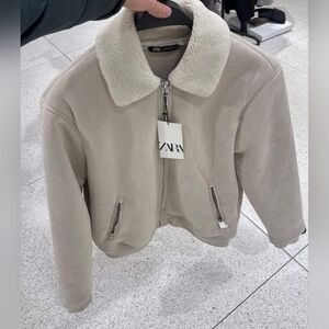 Men's Jacket Zara Faux Suede Sherpa